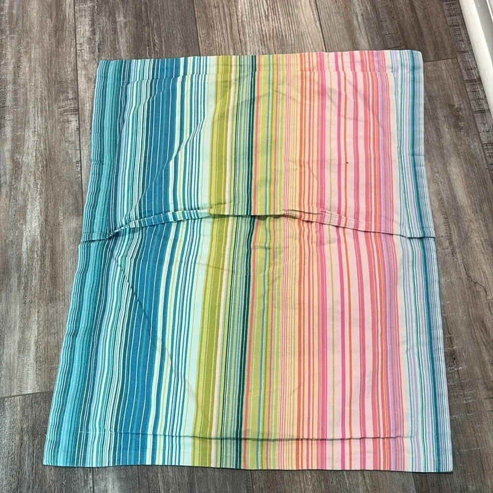Pottery Barn Teen Rainbow Stripe Standard Sham
